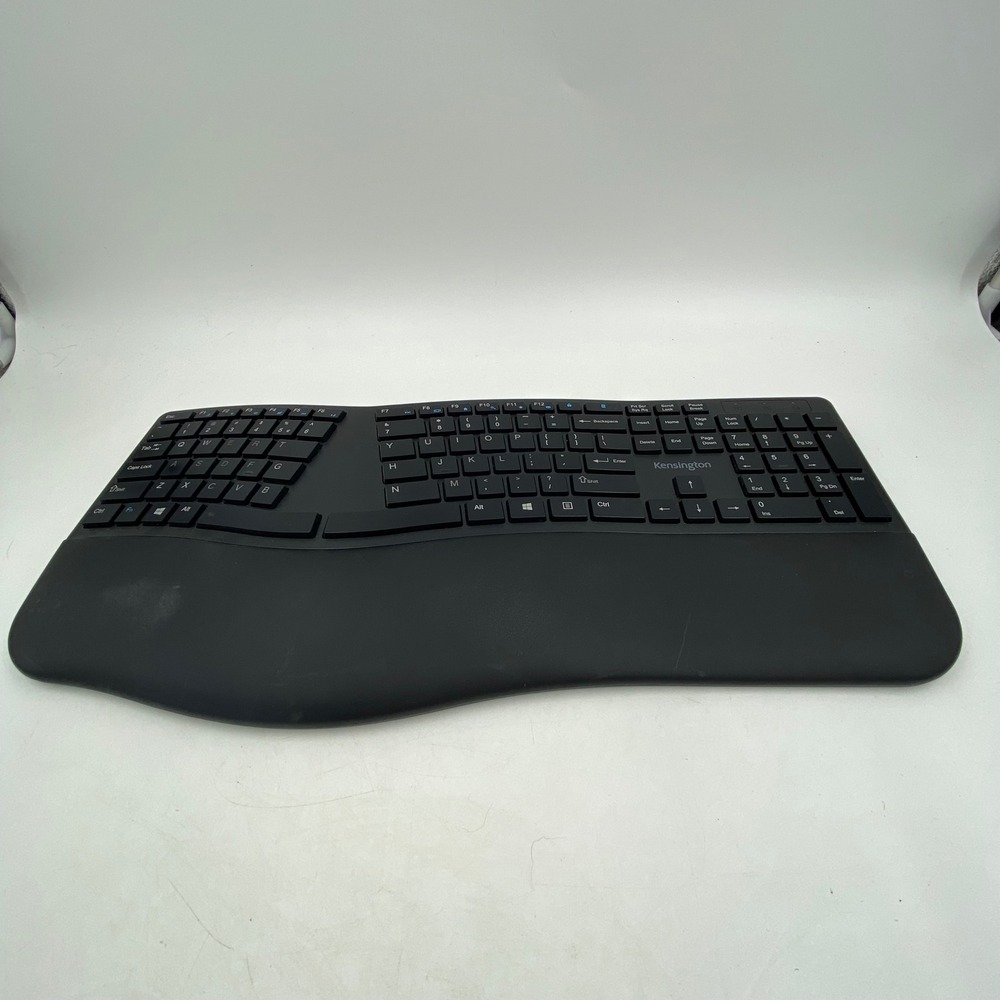 Kensington Pro Fit Ergo Wireless Keyboard Black K75401US Bluetooth‎ Untested